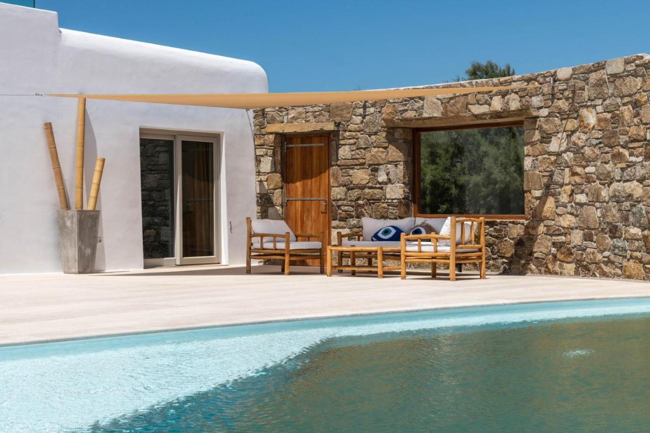 Mykonos Ag Villas In Ftelia Beach Exterior photo